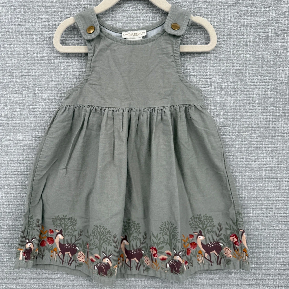 Corduroy Green Sleeveless Dresses for Girls for sale | eBay
