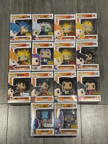 Funko Pop! Vinyl Dragon Ball Z Lot Of 14 Exclusives