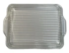 Vtg PYREX Glass Lid 503-C Ribbed Handles Dish Cover Only 9.75" x 7" READ