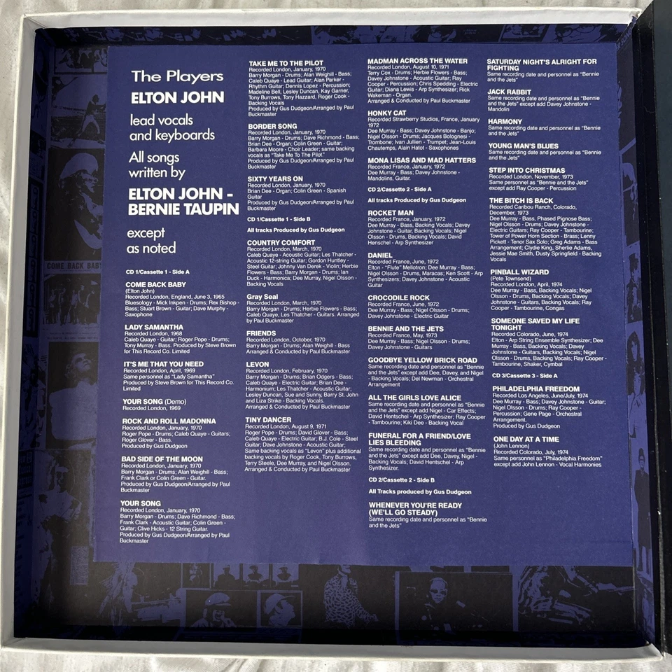 ELTON JOHN "TO BE CONTINUED..." (1990) 4 CD  SET w/ VIP 1993 concert ticket - Image 2 of 4