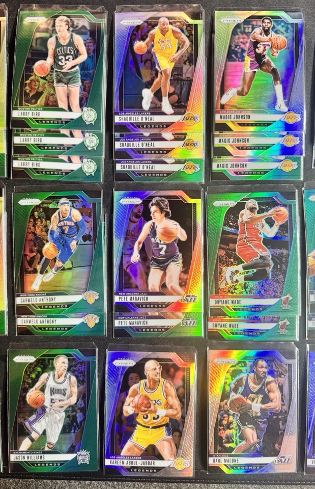 LOTE (46) verde prata Panini Prizm NBA Legends 2024-25 Gasol, Bird, Magic, Wade - Imagem 3 de 4