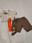 Custom Vintage Cabbage Patch Girl Scout Outfit With Sash for 16" Doll Accessorie