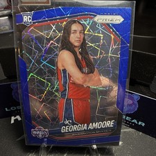 2025 Panini WNBA Prizm Georgia Amoore RC Blue Velocity Prizm #103 Mystics