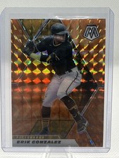 Erik Gonzalez 2021 Panini Mosaic - Reactive Orange Prizm #114 - Pirates