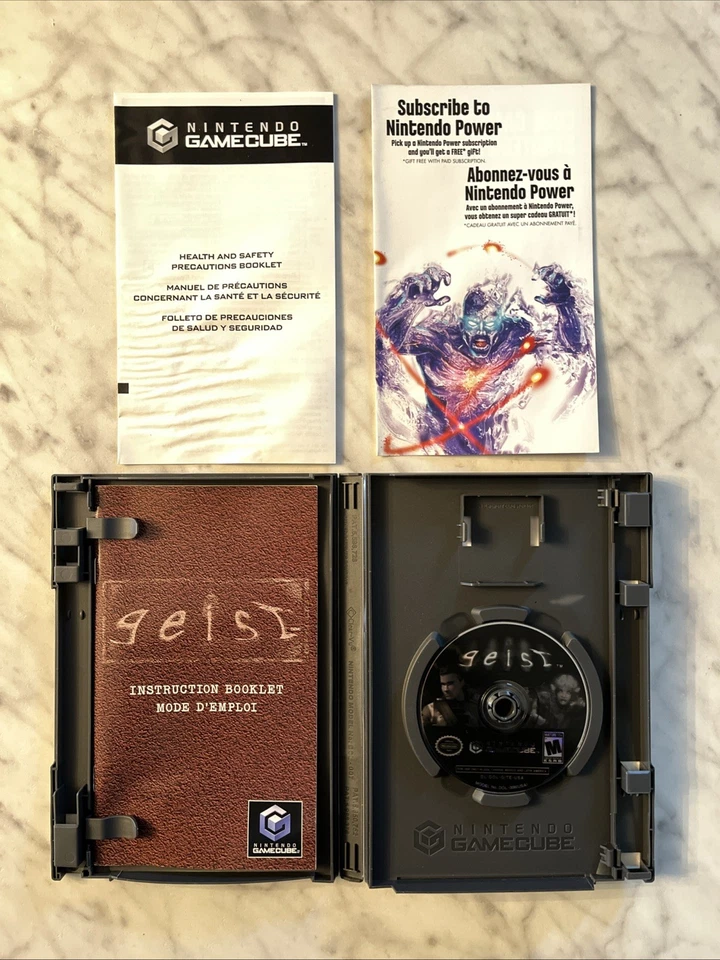Geist (Nintendo GameCube, 2005) COMPLETE CIB - Nice Disc! - Image 2 of 4