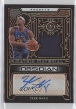 2021-22 Panini Obsidian Electric Etch Orange 17/35 Zeke Nnaji #MMA-ZNJ Auto 0l1