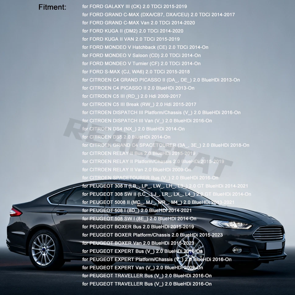 FOR CITROEN PEUGEOT FORD 2.0 DIESEL EGR VALVE & COOLER MODULE 1861749 9807593080 - Image 4 of 4