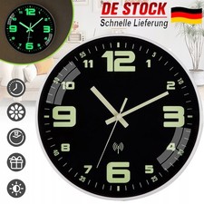 30cm Wanduhr Ohne Tickgeräusche Lautlos Modern Lautlos Groß Mit Nachtlicht Neu