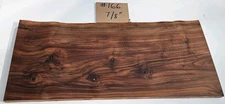 Claro Black Walnut live edge slab. Cutting board, charcuterie, shelf