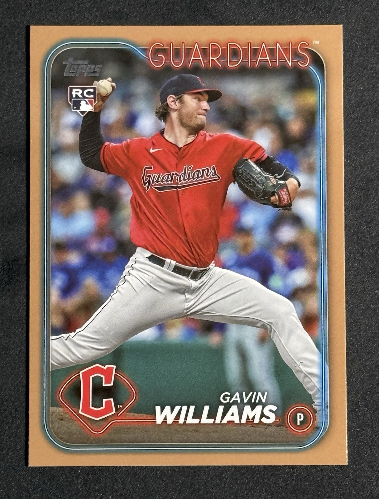Gavin Williams RC 2024 Topps Series 1  #242 Gold /2024 Rookie Card