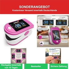 PULOX PO-200 Solo Pulsoximeter Pink mit LCD-Anzeige