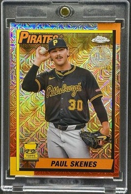 Paul Skenes RARE ROOKIE CUP MOJO REFRACTOR CHROME  CARD PIRATES MINT