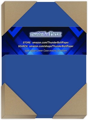 125 Royal Blue 65# Cardstock Paper 5'' X 7'' (5X7 Inches) Photo|Card|Frame Size...