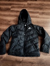 Nike Boys Kids Chevron Quilted Hooded Puffer Jacket
