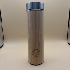 Leaf Life Bambus NEU Becher Thermoskanne Edelstahl mit Tee-Ei - Neu ohne Etikett