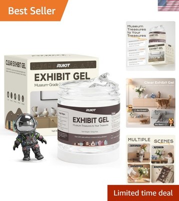 13oz Clear Exhibit Gel to Keep Things in Place. Removable Museum Exhibit Putt...