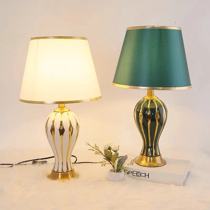 Gold ceramic table lamp deals