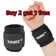 Sports Wrist Band Brace Wrap Adjustable Support Gym Strap Carpal Tunnel Bandage