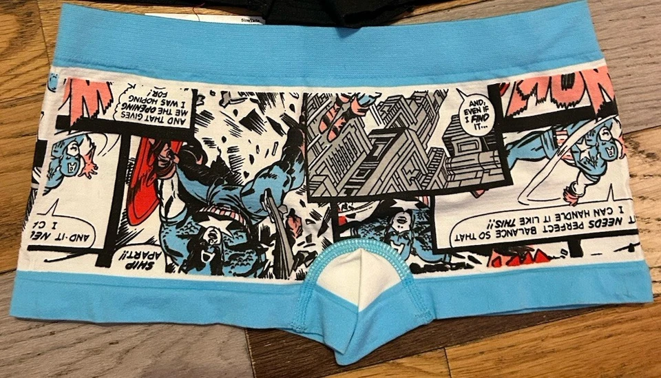 2 Marvel Comics герой подростков девочек женщин трусики нижнее белье мальчика шорты маленький S 5 - Изображение 3 из 4