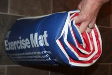 Vintage DP Double Sided Exercise Mat 72" x 24" Red Blue Exercises Printed on Mat