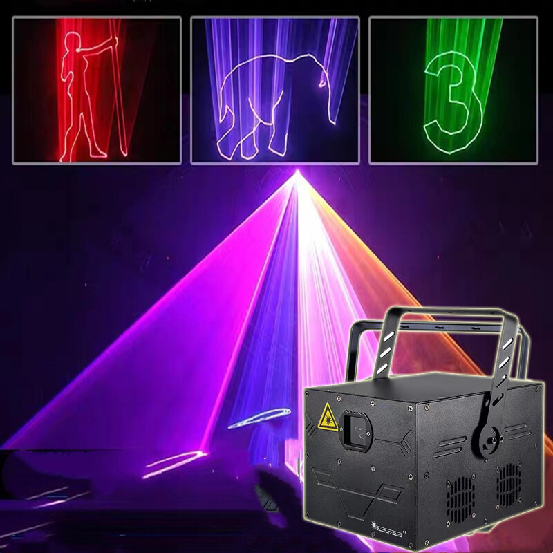6W 8W 10W Full Color Laser Light RGB Animation Laser