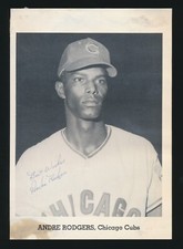 1962 Jay Publishing 5x7 Photo -ANDRE RODGERS (Chicago Cubs) *Autograph* d.2004