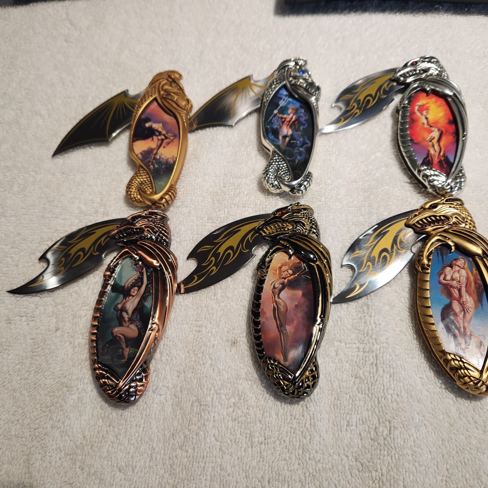 Franklin Mint Knightstone Collection Mistress of Fire Pocket Knife eBay