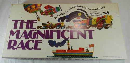 Vintage Parker Brothers Board Game - the Magnificent Race - Complete