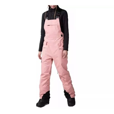 NWT Rossignol Women's Relaxed Bib Ski Pants Snowboard Pink Pants Size large