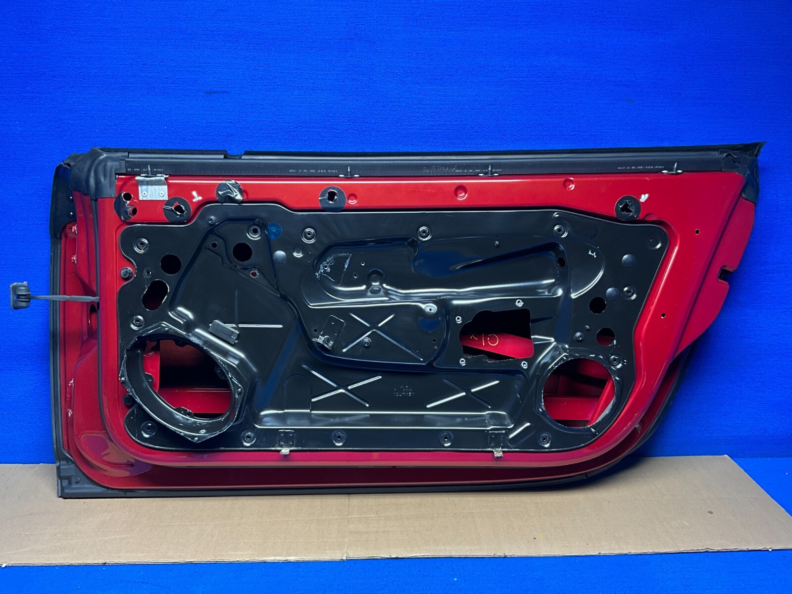 2003-2009 BENTLEY CONTINENTAL GTC FRONT RIGHT PASSENGER SIDE DOOR SHELL RED OEM