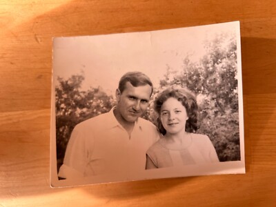 1960s Man Couple in love Young woman Soviet photo Vintage photo