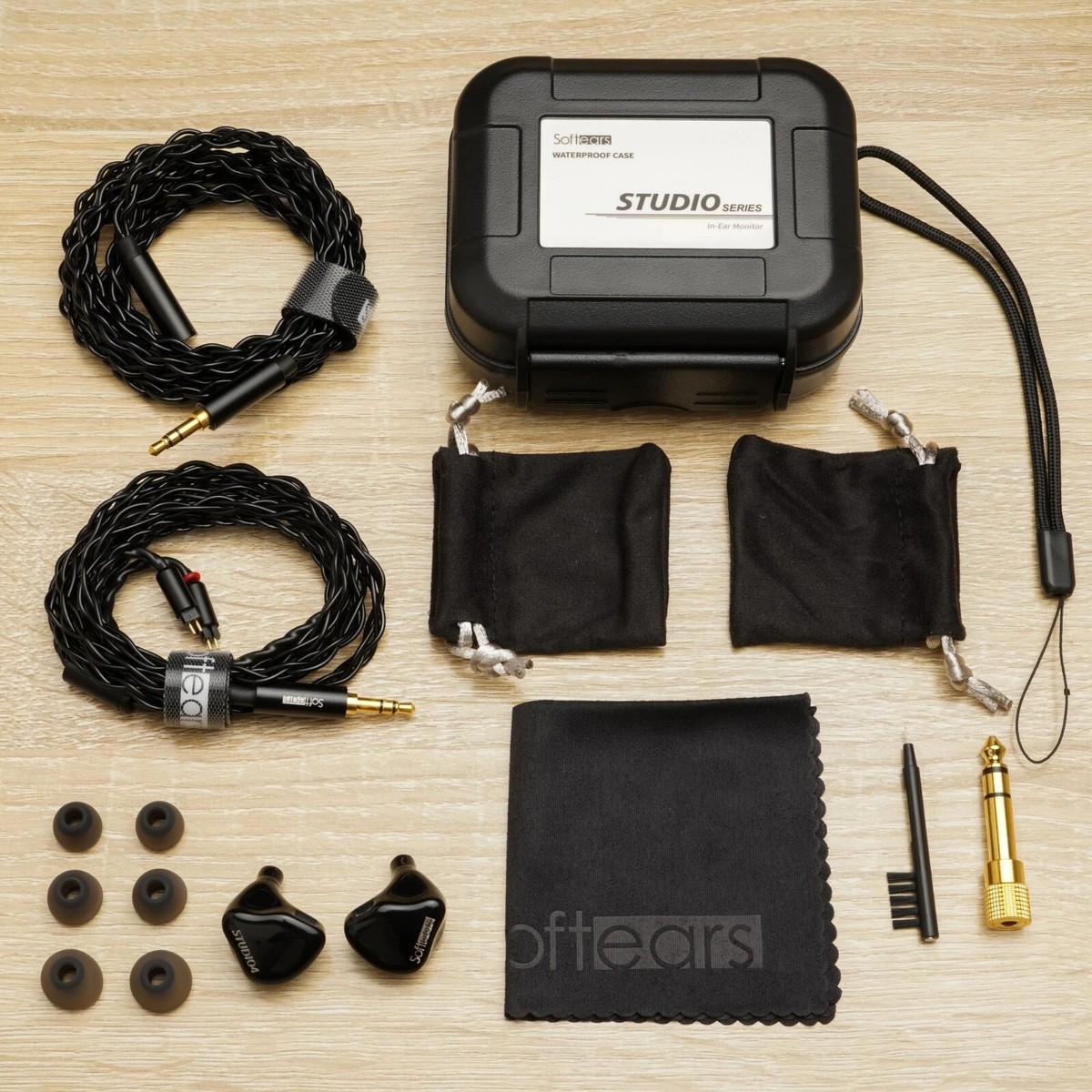 Softears Studio4 in-Ear Headphones 4BA Professional Grade Monitor