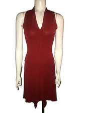 Glam Sparkle Red Party Dress Sexy Sleeveless Size Small