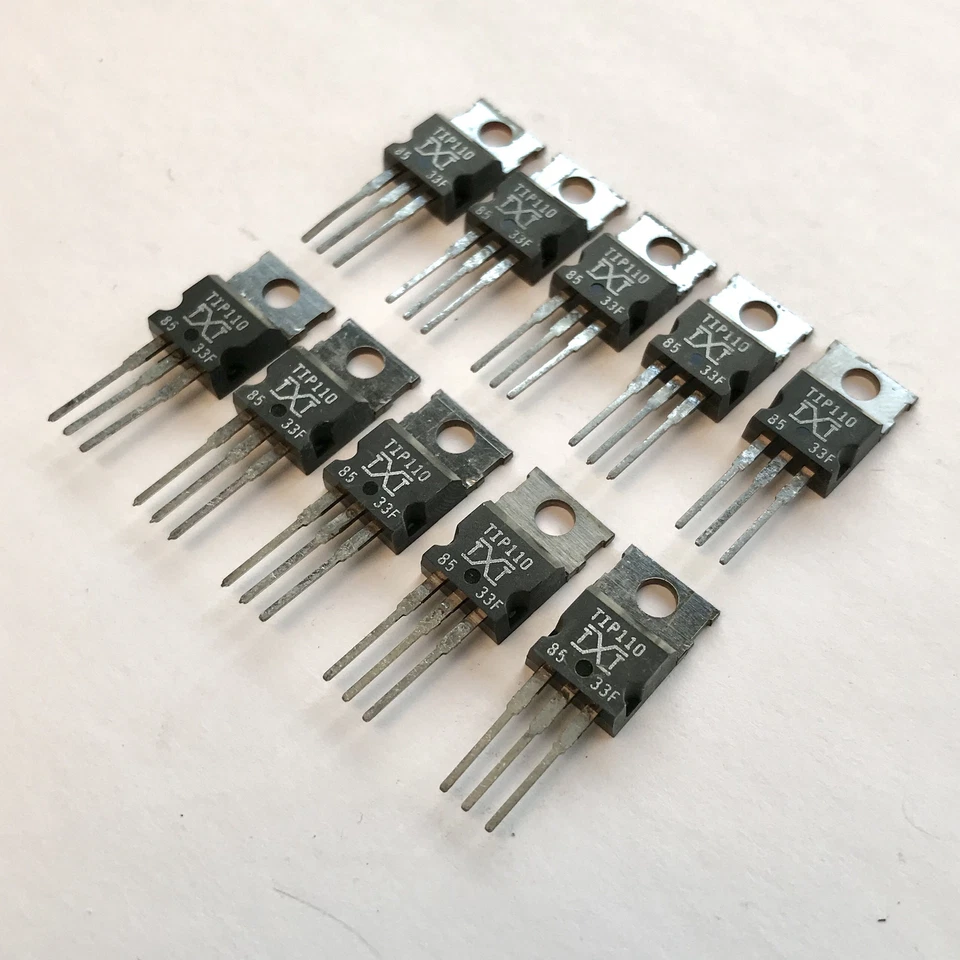 (PKG of 10) TIP110 NPN Darlington Transistor, 2A, 60V, TEXET, TO-220 - Image 2 of 2