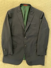 ISAIA Made in Italy The Iconic Aquaspider Wool Blazer in Navy Size 48 R 3295