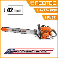 105cc Chainsaw Gas Power with 42'' Guide Bar Chain Compatible with G070 070 090