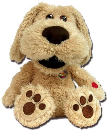 KIDS 8'' Talking Ben Dog Plush Cuddle Squeeze Toy With Funny Voices BEST GIFT - Afbeelding 1 van 4