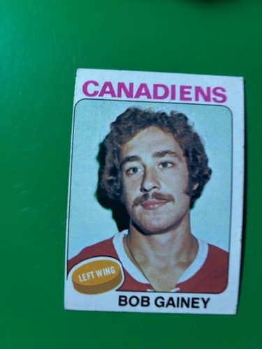 Bob Gainey #278 1975 Topps card
