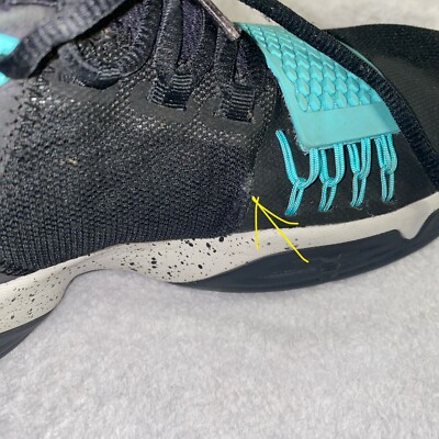 Nike PG 1 Paul George Zoom 878627-002 Mens Black Light Aqua  display picture 3