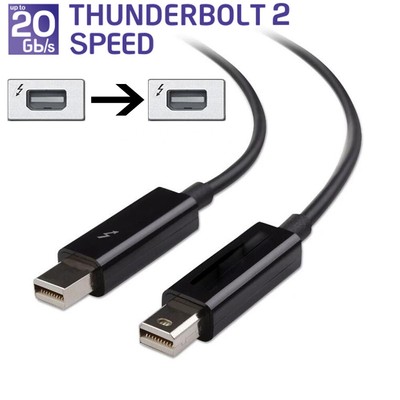 Real Thunderbolt 2 Cable 20Gbps Male to Male for Apple Macbook Pro Air mini Imac