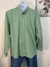 IZOD - Green Long-sleeve Button Down Shirt-18 34/35
