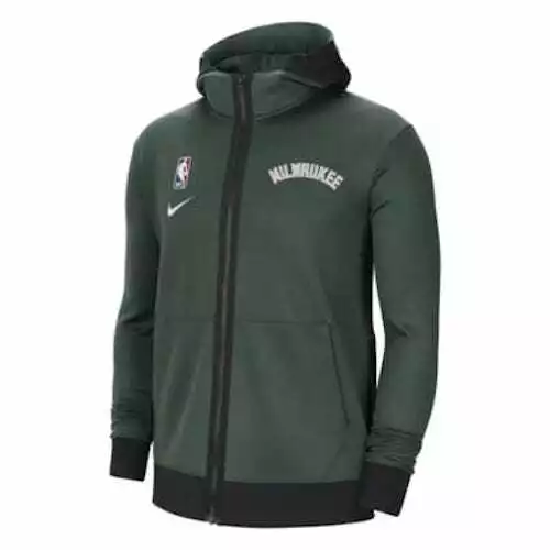 Bucks Showtime Men's Nike Therma Flex NBA Hoodie.