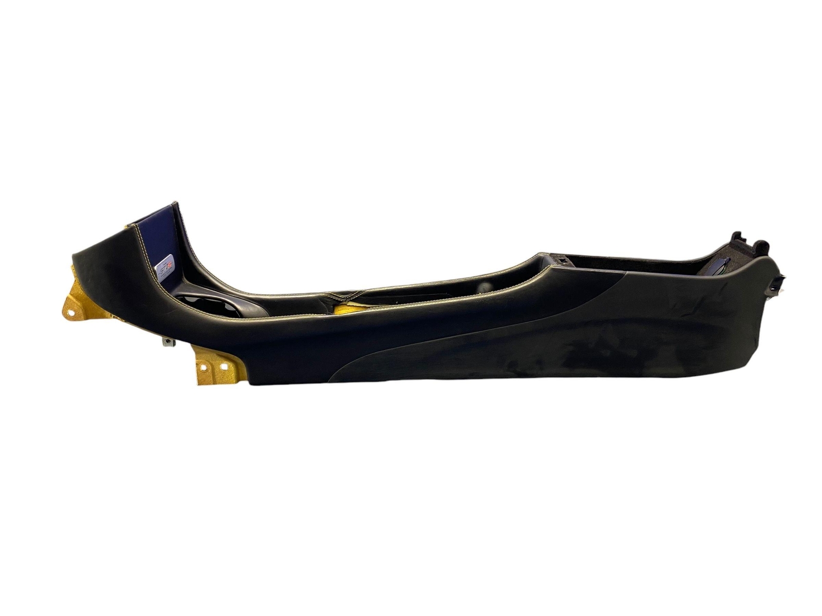 2015-2021 MCLAREN 570S FRONT CENTER CONSOLE BLACK LEATEHR W/YELLOW STITCHING