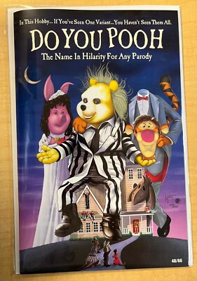 Do You Pooh Beetlejuice Movie Poster Homage Trade Dress Variant Marat Mychaels