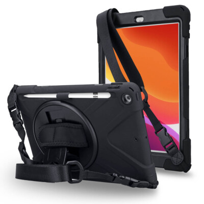 Custodia Militare 3 In 1 [Military Defender] Per IPad Pro 11 2018 – Antiurto, Magneti, Impermeabile, Nero - 4