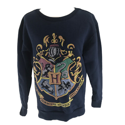 Harry Potter Sweatshirt Primark 32 Blue Dark Blue Hogwarts Crest 158/164
