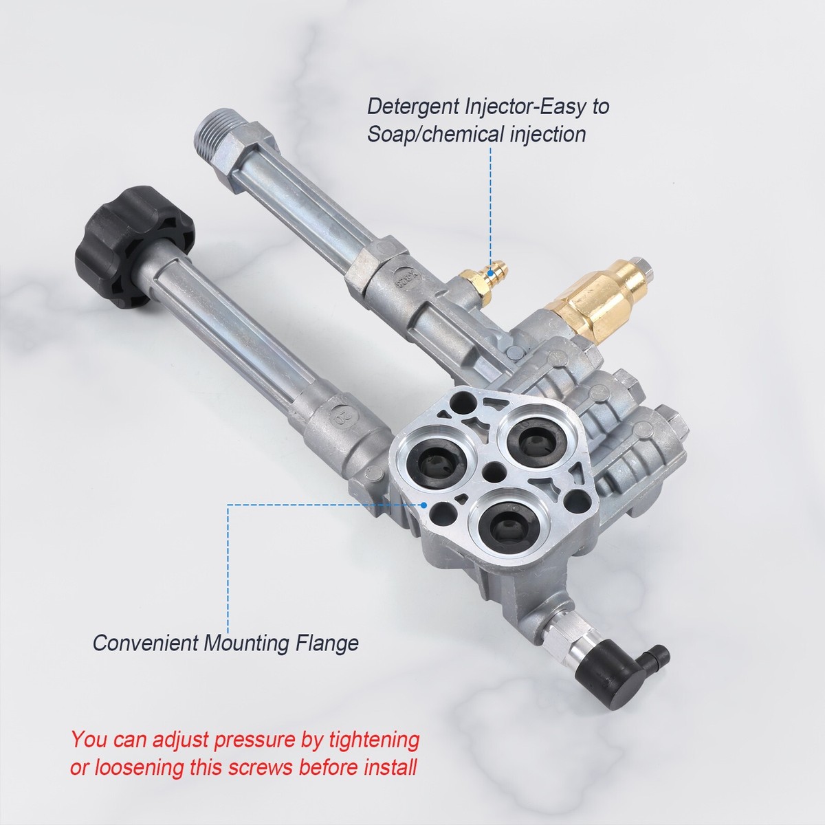 Pressure Washer Pump Head Troy Bilt Assembly – OEM Replacement RMW2 ...