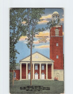 #ad Postcard Stetson Chapel Kalamazoo College Kalamazoo Michigan USA $3.46