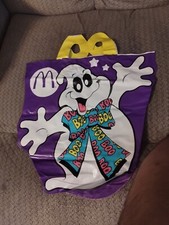 Vintage McDonald's Halloween Bag Purple With Ghost