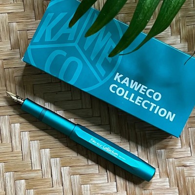 Kaweco AL Sport Fountain Pen Iguana Blue (Extra Fine) Brand New In Box